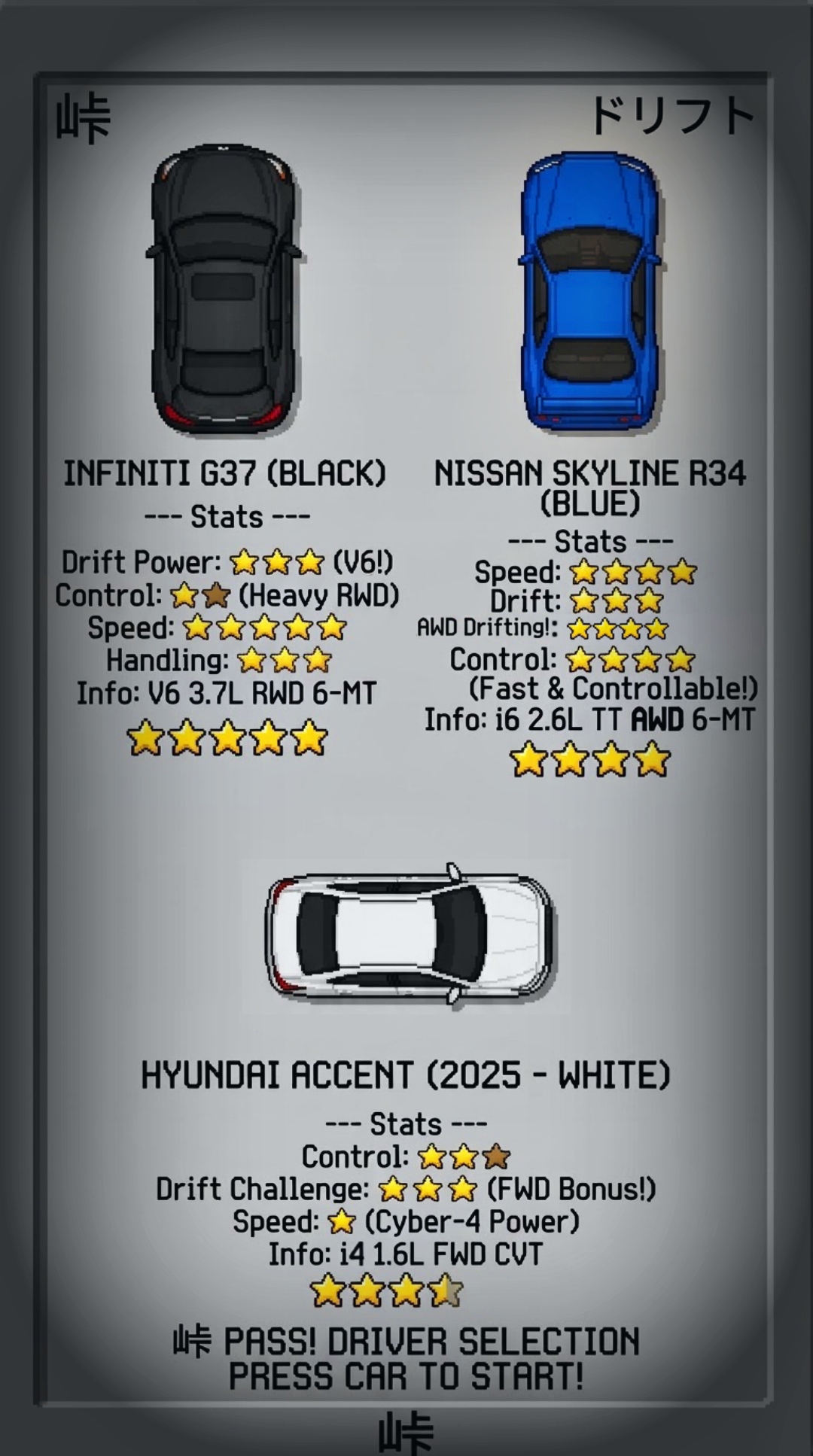 Car Selection